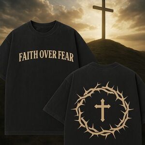 Black Faith Over Fear T-Shirt
